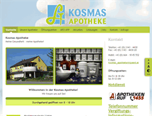 Tablet Screenshot of kosmas-apotheke.at